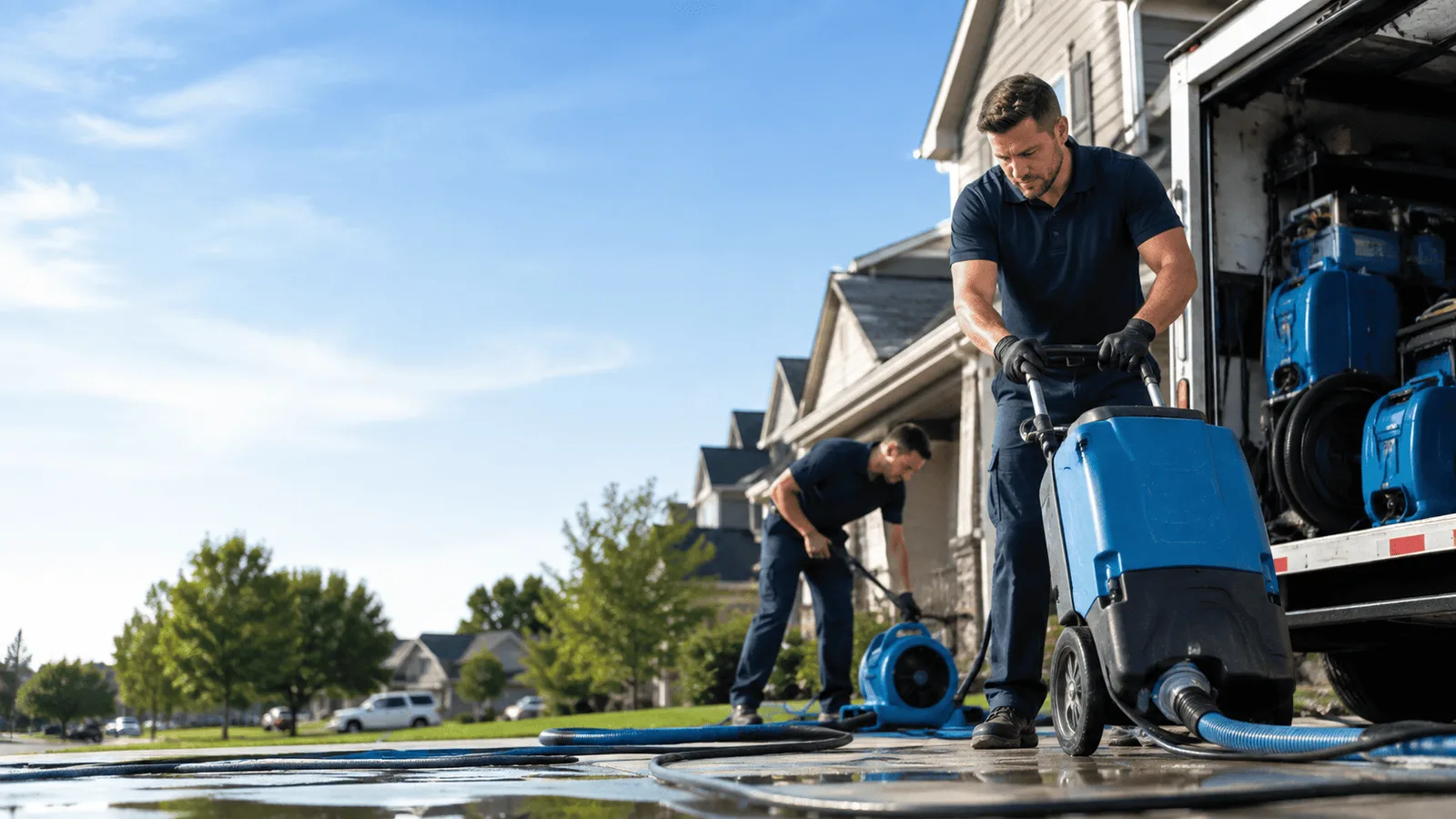 Dehumidification being performed in Bradenville, PA